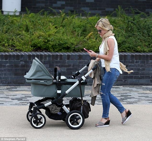 Helen Skelton & new babe Ernie with Firenze in tow