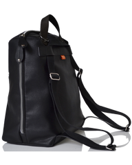 Back of the Hartland Black showing convertible straps as a backpack